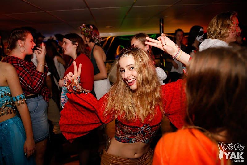 a person standing in front of a crowd